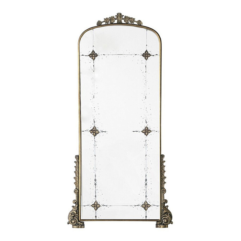 Зеркало в раме с античными позолоченными фрагментами Palace Antique Mirror Винтажное Темное Золото  в Брянске | Loft Concept 