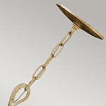 Люстра дизайнерская золотого цвета с 6-ю лампами на изогнутых рожках с текстурной поверхностью Hinkley варинант исполнения - 3 | Loft Concept в Брянске