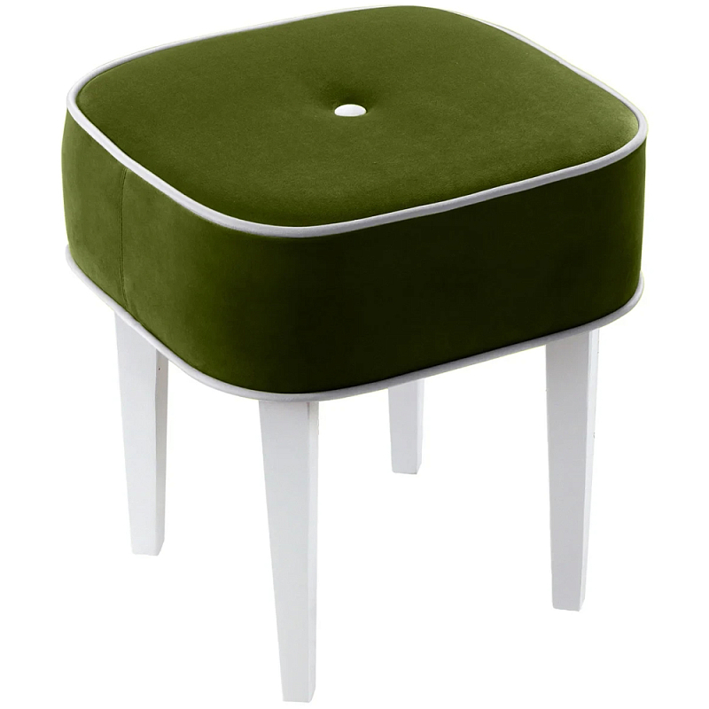 Квадратный мягкий пуф на белых ножках Winton Pouf Square Мульти Квадратный мягкий пуф на белых ножках Winton Pouf Square Мульти в Брянске | Loft Concept