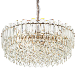 Круглая многоярусная люстра с хрустальным декором Cascade Waterfall Chandelier 18 варинант исполнения - 1 | Loft Concept в Брянске