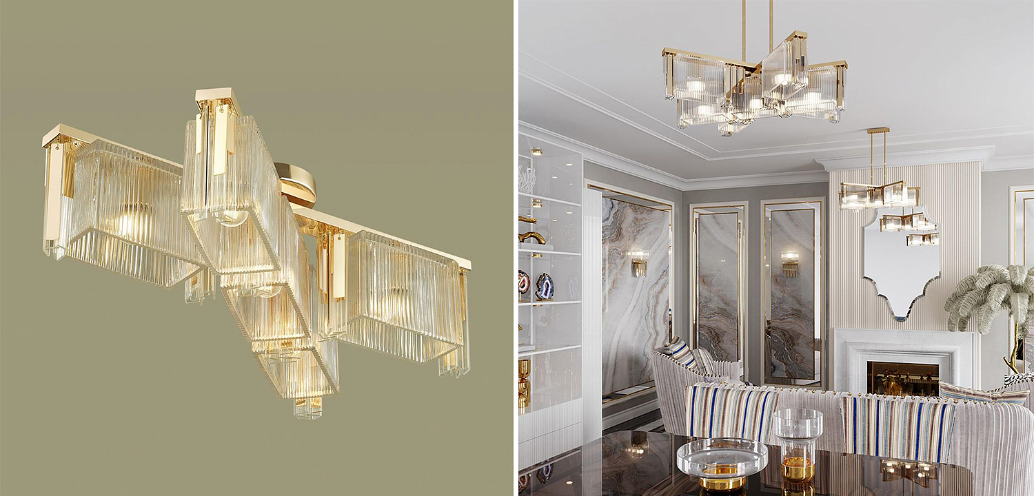 Люстра Madelen Gold Chandelier 5 Люстра Madelen Gold Chandelier 5 - Loft-Concept в Брянске