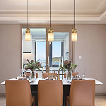 Подвесной светильник светодиодный с цилиндрическим плафоном Stone Helios варинант исполнения - 1 | Loft Concept в Брянске