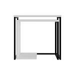 Комплект из 2-х приставных столов белого цвета из дерева ZIGOSH WHITE варинант исполнения - 1 | Loft Concept в Брянске