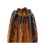 Ваза стеклянная янтарного цвета с текстурированным силуэтом Carambola варинант исполнения - 2 | Loft Concept в Брянске