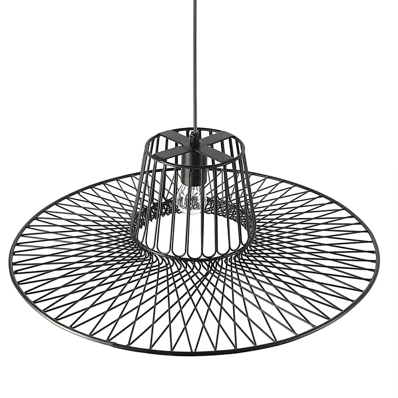 Подвесной светильник с плафоном из металлической сетки Lamp with Metal Mesh Shade Черный Подвесной светильник с плафоном из металлической сетки Lamp with Metal Mesh Shade Черный в Брянске | Loft Concept