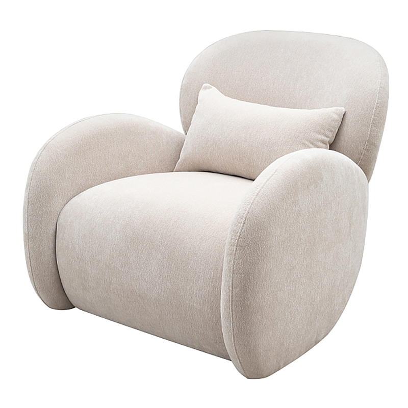 Кресло Rafael Accent Chair Молочный Черный в Брянске | Loft Concept 