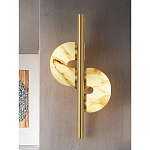 Бра  с фигурным мраморным рассеивателем Spiral of Warm Light варинант исполнения - 6 | Loft Concept в Брянске