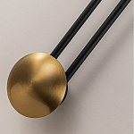 Бра с янтарным стеклянным диском и золотистыми акцентами Savio Glass Disc варинант исполнения - 3 | Loft Concept в Брянске