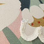 Подушка с цветочным принтом и кисточками Blooming Elegance Daisy варинант исполнения - 2 | Loft Concept в Брянске