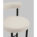Стул полубарный Floreo букле молочный варинант исполнения - 2 | Loft Concept в Брянске