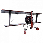 Полка книжная в виде аэроплана в стиле лофт FLY варинант исполнения - 1 | Loft Concept в Брянске