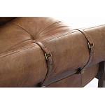 Двухместный диван Duncan винтажная коричневая кожа варинант исполнения - 4 | Loft Concept в Брянске
