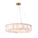 Люстра круглая декорированная натуральным камнем Stone Interior Accent варинант исполнения - 2 | Loft Concept в Брянске