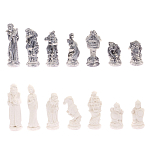Шахматы Русские сказки с доской из натурального камня Змеевик Decorative Thematic Chess варинант исполнения - 5 | Loft Concept в Брянске