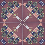 Плитка дизайнерская с узором Мангалоры варинант исполнения - 3 | Loft Concept в Брянске