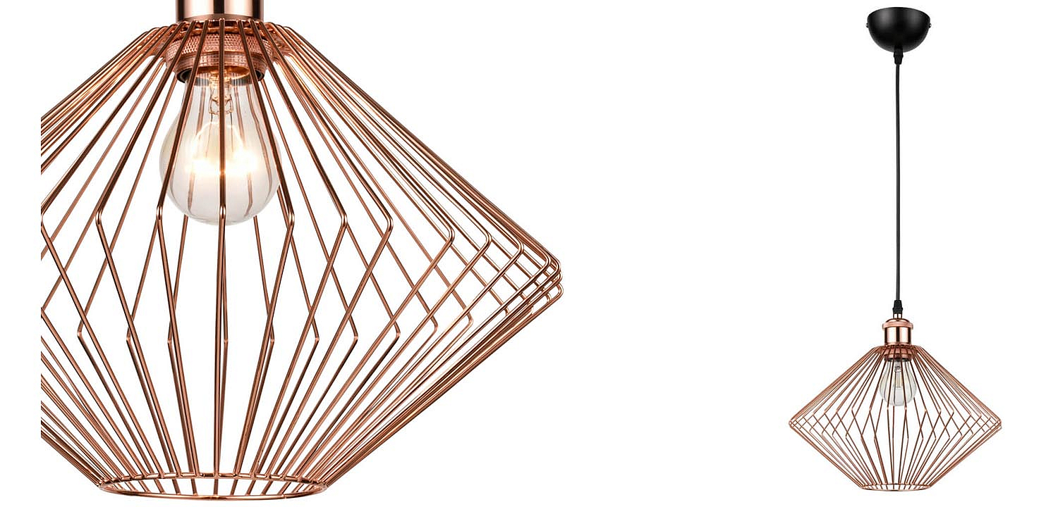 Подвесной светильник Loft Wire Cage pink gold Подвесной светильник Loft Wire Cage pink gold - Loft-Concept в Брянске