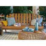 Садовая скамья из массива акации Ruth Wooden Bench варинант исполнения - 4 | Loft Concept в Брянске