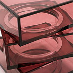 Стол журнальный в форме кубов Acrylic Furniture Lumina Crimson Clarity варинант исполнения - 4 | Loft Concept в Брянске