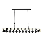 Люстра овальная с круглыми светодиодными источниками света Maxine Light варинант исполнения - 10 | Loft Concept в Брянске