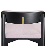 Барный стул из массива ясеня с обивкой из рогожки Elegant Ash Shape варинант исполнения - 4 | Loft Concept в Брянске