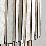 Потолочный светильник с подвесами из перламутра Unique Shine Effect варинант исполнения - 3 | Loft Concept в Брянске