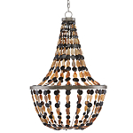 Люстра каплевидной формы с подвесками в виде декоративных бусин Flat Beads варинант исполнения - 2 | Loft Concept в Брянске