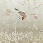 Обои ручная роспись Temple Newsam White Gold gilded silk варинант исполнения - 6 | Loft Concept в Брянске