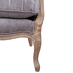 Кресло Ava Classical Armchair brown and grey velour варинант исполнения - 6 | Loft Concept в Брянске