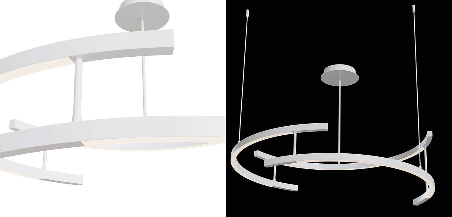 Люстра Smeragde Light Chandelier white arcs Люстра Smeragde Light Chandelier white arcs - Loft-Concept в Брянске