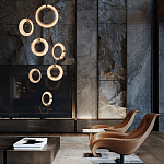 Подвесной светильник в форме кольца Cryptocrystalline Stone варинант исполнения - 5 | Loft Concept в Брянске