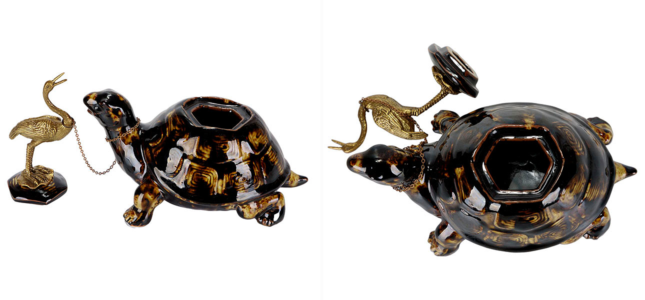 Чайник фарфоровый в виде черепахи Crane & Turtle Чайник фарфоровый в виде черепахи Crane & Turtle - Loft-Concept в Брянске