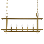 Подвесной светильник прямоугольный 5-ти ламповый Linear Kitchen Light варинант исполнения - 2 | Loft Concept в Брянске