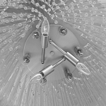 Люстра круглая с прозрачными стеклянными трубками Nembus варинант исполнения - 8 | Loft Concept в Брянске