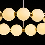 Люстра круглая с матовыми белыми шарами PEARLS Suspension варинант исполнения - 7 | Loft Concept в Брянске
