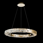 Люстра золотая в форме кольца с мозаичным хрустальным оформлением Sparks of Crystal варинант исполнения - 3 | Loft Concept в Брянске