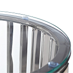 Столик журнальный с круглой прозрачной стеклянной столешницей Voluptuous варинант исполнения - 1 | Loft Concept в Брянске