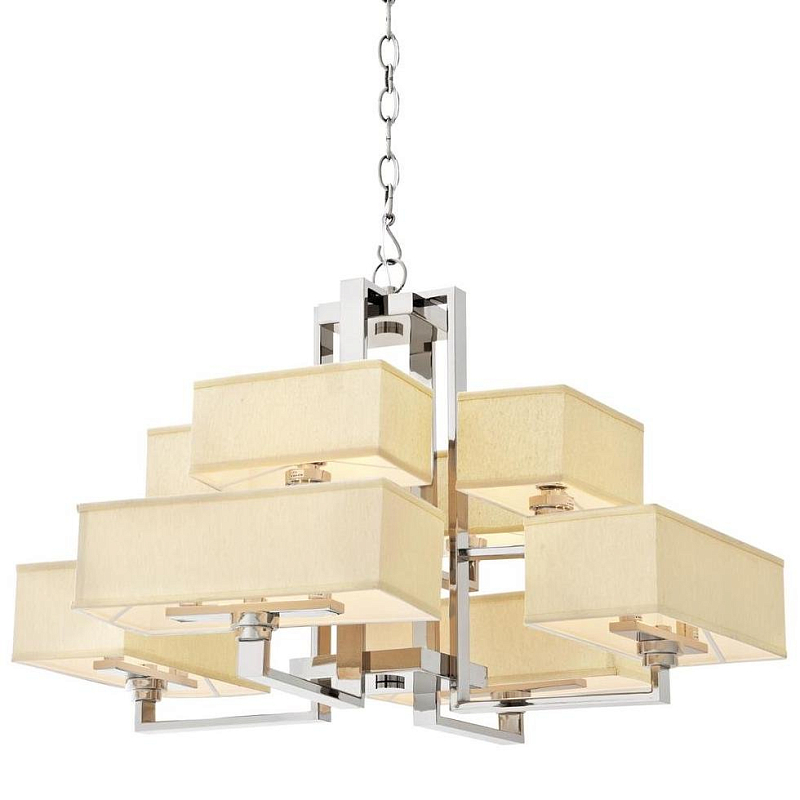 Люстра Eichholtz Chandelier Furstenberg Нержавеющая сталь Кремовый Люстра Eichholtz Chandelier Furstenberg Нержавеющая сталь Кремовый в Брянске | Loft Concept