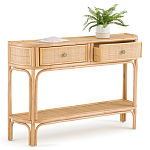 Консоль из плетеного ротанга с ящиками Armelle Rattan Console варинант исполнения - 3 | Loft Concept в Брянске