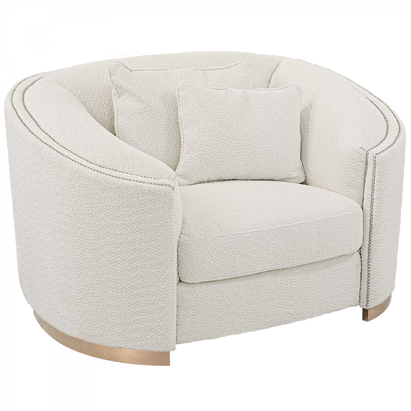 Кресло Maynard Armchair white Белый Медь Кресло Maynard Armchair white Белый Медь в Брянске | Loft Concept