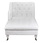 Кушетка белая с мягкой обивкой из велюра Michael Couch варинант исполнения - 4 | Loft Concept в Брянске