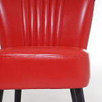 Кресло с обивкой из эко-кожи Harper Armchair Red варинант исполнения - 6 | Loft Concept в Брянске