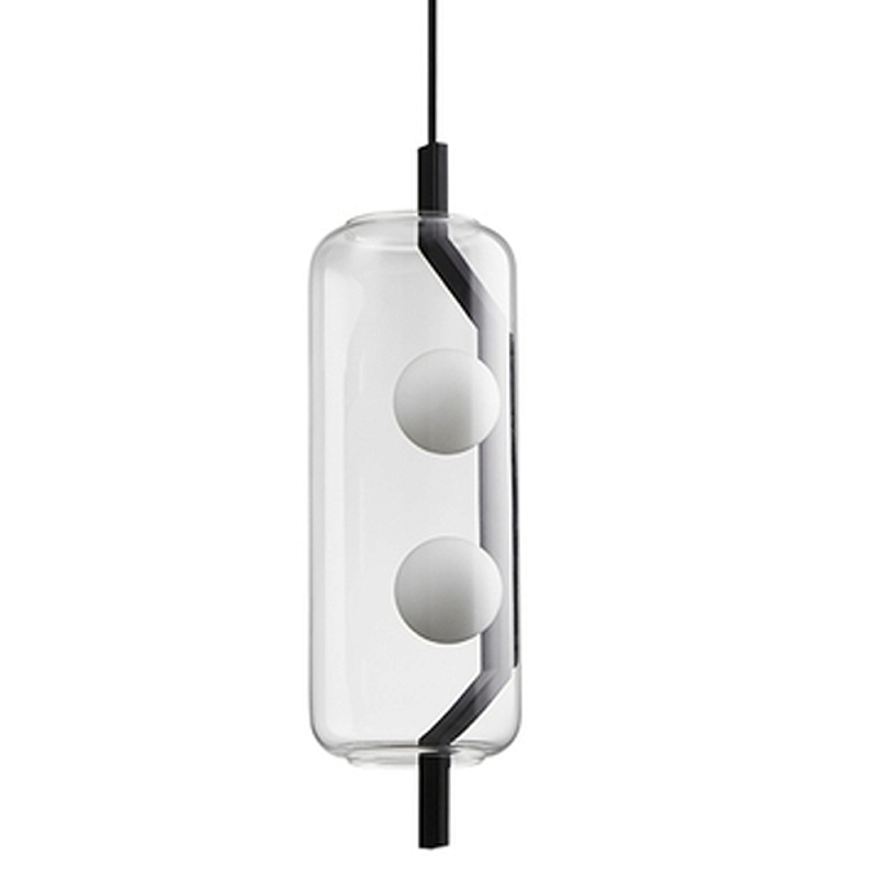 Подвесной светильник Genevra lamp Черный Прозрачный Подвесной светильник Genevra lamp Черный Прозрачный в Брянске | Loft Concept