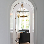  Люстра с 5-ю цилиндрическими плафонами из стекла с пузырьками Hinkley варинант исполнения - 9 | Loft Concept в Брянске