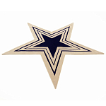 Дизайнерский ковер в виде звезды Poltronova Tappeto Stella Grey Navy Blue Rug варинант исполнения - 2 | Loft Concept в Брянске