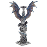 Подсвечник в виде Дракона Grey Blue Dragon Candlestick варинант исполнения - 1 | Loft Concept в Брянске