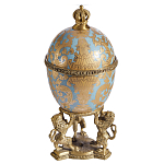 Шкатулка на величественных львах из фарфора с бронзовыми элементами Eden Garden варинант исполнения - 1 | Loft Concept в Брянске