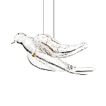 Подвесной светильник с прозрачной стеклянной птичкой Serip Voa варинант исполнения - 6 | Loft Concept в Брянске