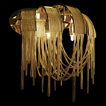 Бра с металиическими цепочками и дугообразными элементами Atlantis Chain варинант исполнения - 12 | Loft Concept в Брянске