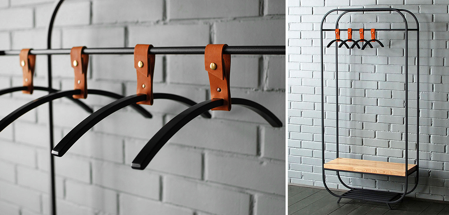 Плечики для одежды Amos Black Clothes Hanger Плечики для одежды Amos Black Clothes Hanger - Loft-Concept в Брянске