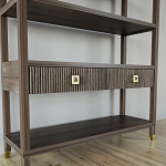 Стеллаж с двумя ящиками Elsa Dreams Walnut варинант исполнения - 2 | Loft Concept в Брянске